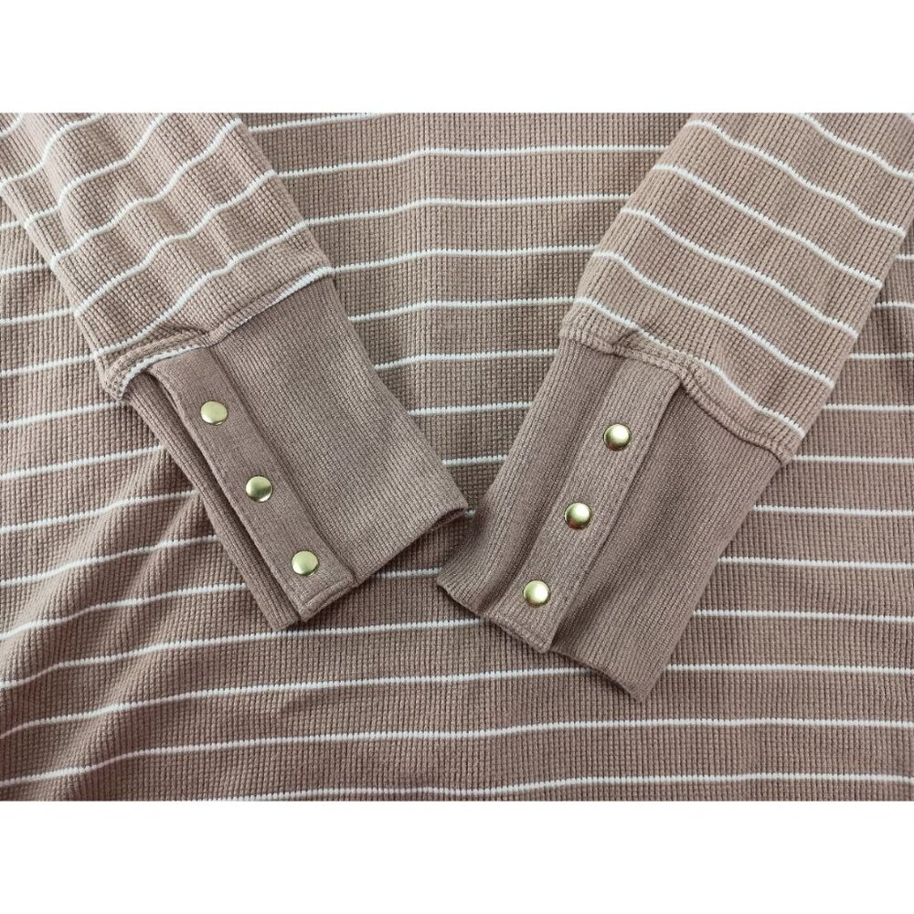 Sonoma Good For Life Women's 1X Plus Cozy Waffle Pullover Top Log Sleeve  Shirt - Picture 6 of 8